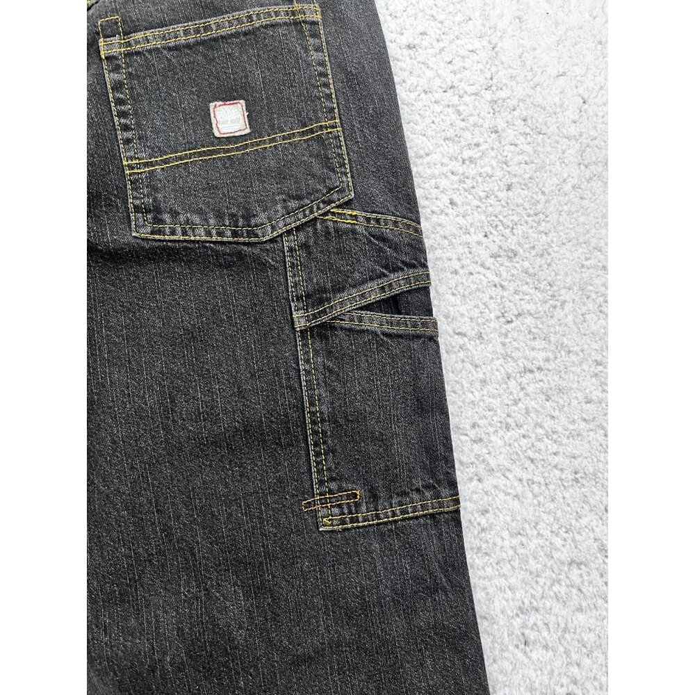 Timberland Jeans Big Boys 20 Relaxed Fit Black Dark Wash Denim High Rise NWT - Picture 14 of 14